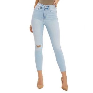 Good American Good Waist Skinny Cropped Jeans in Blue679 Size 4/27